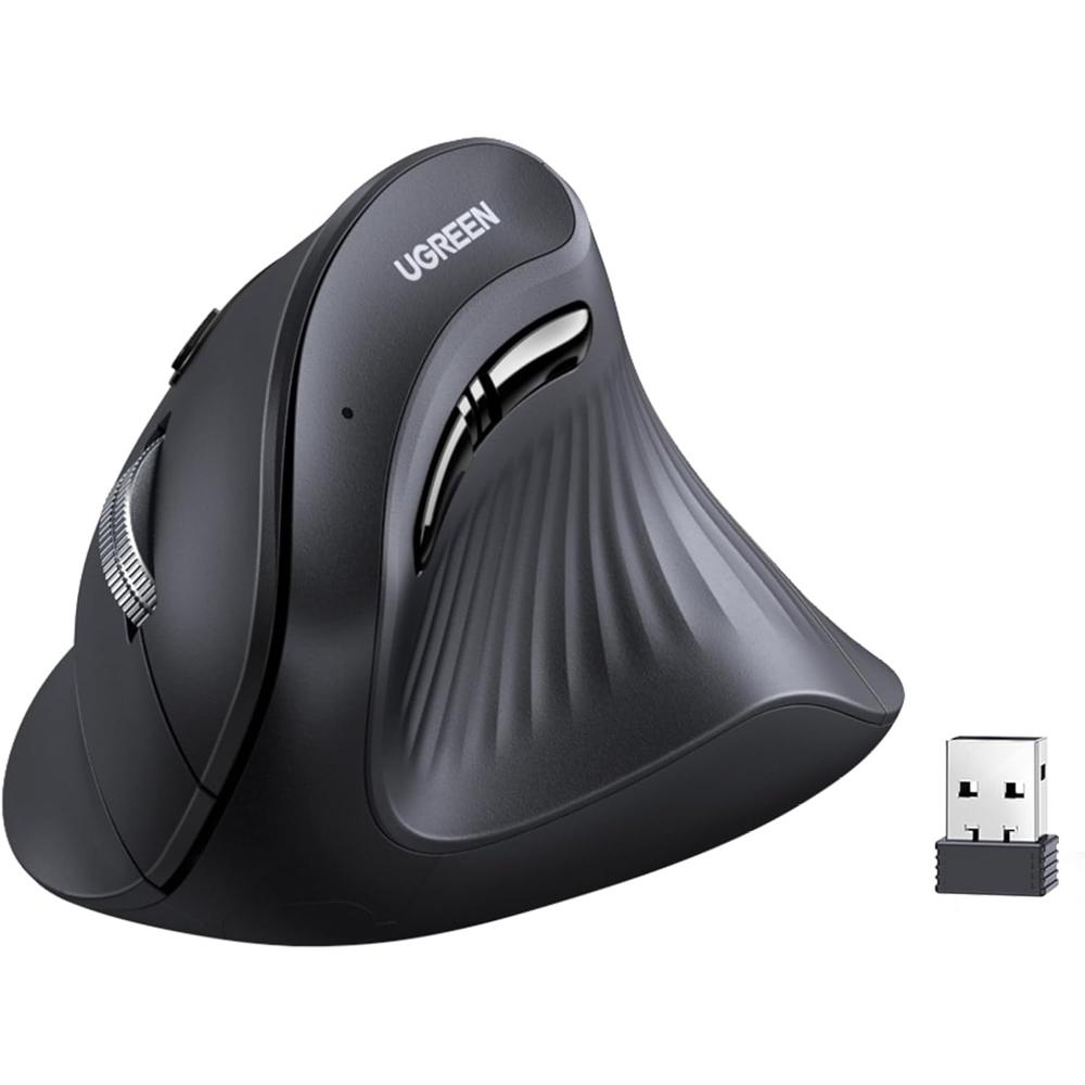 Ugreen Mouse Ergonómico Vertical Inalámbrico 4000DPI 5 Botones - 25444