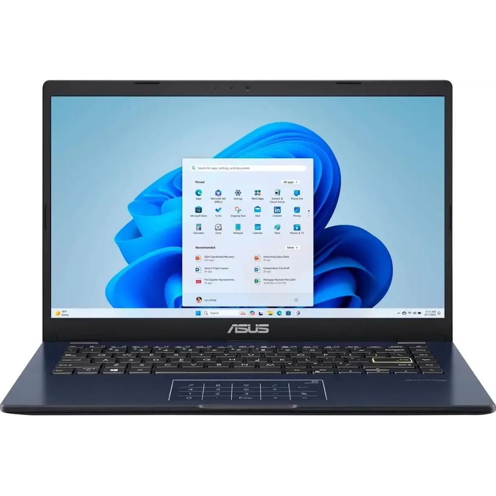 Laptop ASUS 14 FHD Vivobook Go Intel N6000 4GB Ram 64GB eMMC - Negro | Teclado Inglés