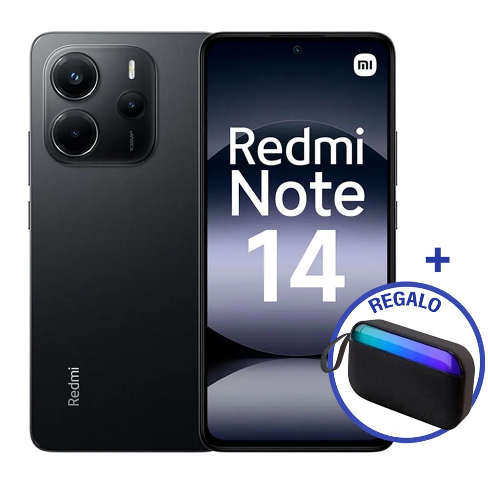 Celular XIAOMI Redmi Note 14 256GB+8GB Midnight Black + Mini Parlante