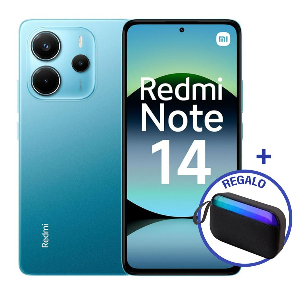 Celular XIAOMI Redmi Note 14 256GB+8GB Ocean Blue + Mini Parlante