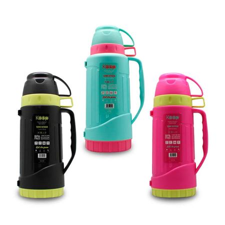 Termo Cilíndrico 1 litro Keep en Polipropileno Mantiene Caliente y Frío
