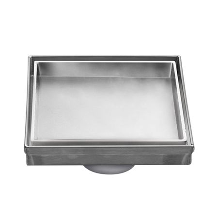 Sumidero Decorativo Reversible Inox Vainsa 5'' Plata