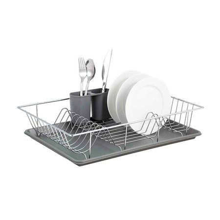 Escurridor de Platos Orange Dalia Gris Steely Brillante