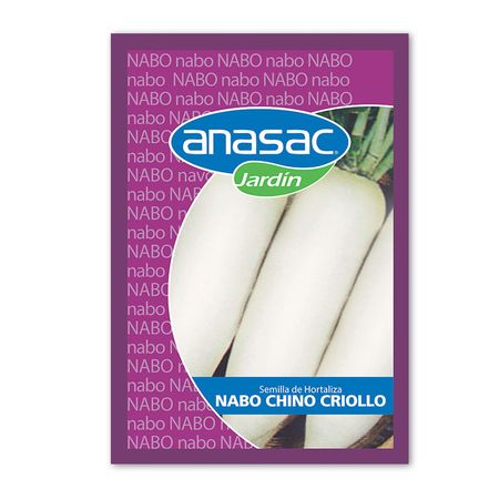 Semillas de Nabo Chino Criollo en sobre Hortus