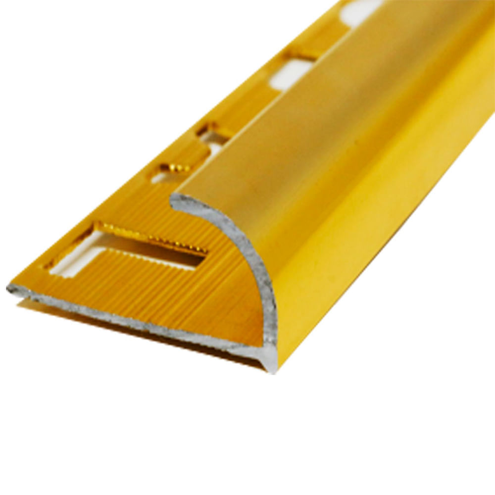 Perfil de Aluminio Curvo Dorado 9.5mm Euroborde