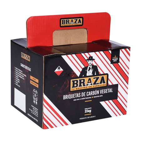 Braza Carbón briquetas x 2kg