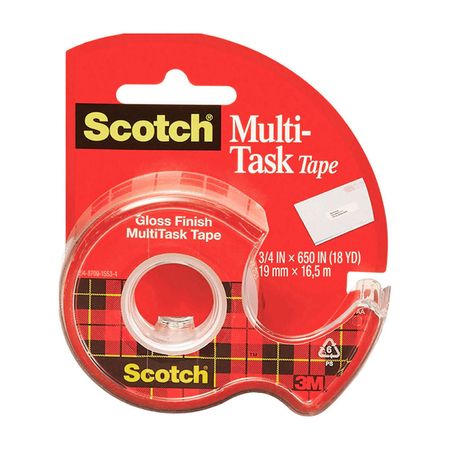 Cinta 3M cristal con dispensador 3/4 x 16.5m