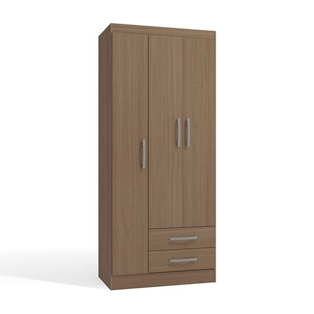 Ropero Cali 3 Puertas 2 Cajones 4 Repisas MDP Nature Orange