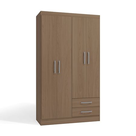 Ropero Cali 4 Puertas 2 Cajones 2 Repisas MDP Nature Orange