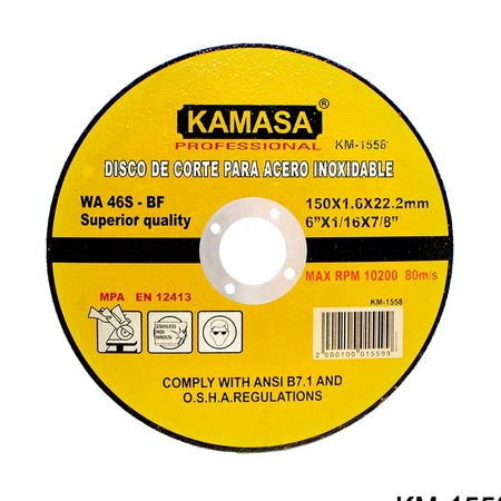 Disco acero 150 x 1.6 x 22.2mm Kamasa