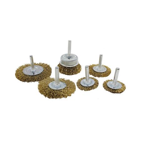 Juego de Escobilla de Ruedas de Acero Kamasa Set de 6 Piezas