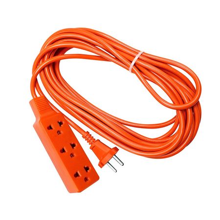 Extensión eléctrica 3 toma corriente 50ft Kamasa
