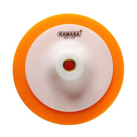 Disco de Esponja para Pulir Kamasa 50x150mm en Color Naranja