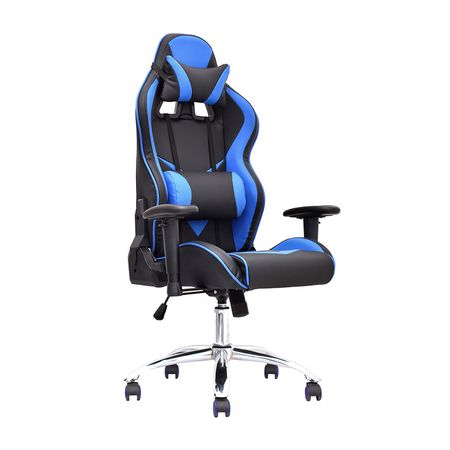Silla Gamer Drif con Cabecero Azul/Negro Bonno