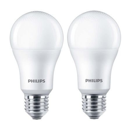 Foco LED Philips E27 14W Luz Cálida x 2 unidades