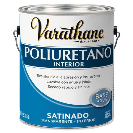 Barniz de Interior a Base de Agua Varathane Satin de 3.785 litros