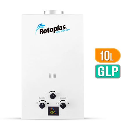 Calentador a gas Flaming 10 litros GLP Rotoplas
