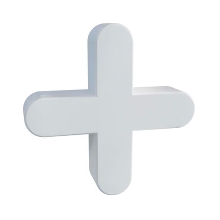 Cruceta de PVC Qep Modelo 3mm 500 Unid Blanco