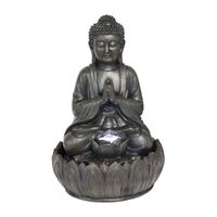 Fuente de agua con luz Buddha Orange