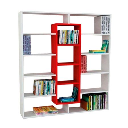 Organizador Florencia - Blanco/Rojo Deco Home
