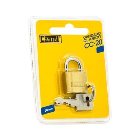Candado clásico 20mm Blister Cantol