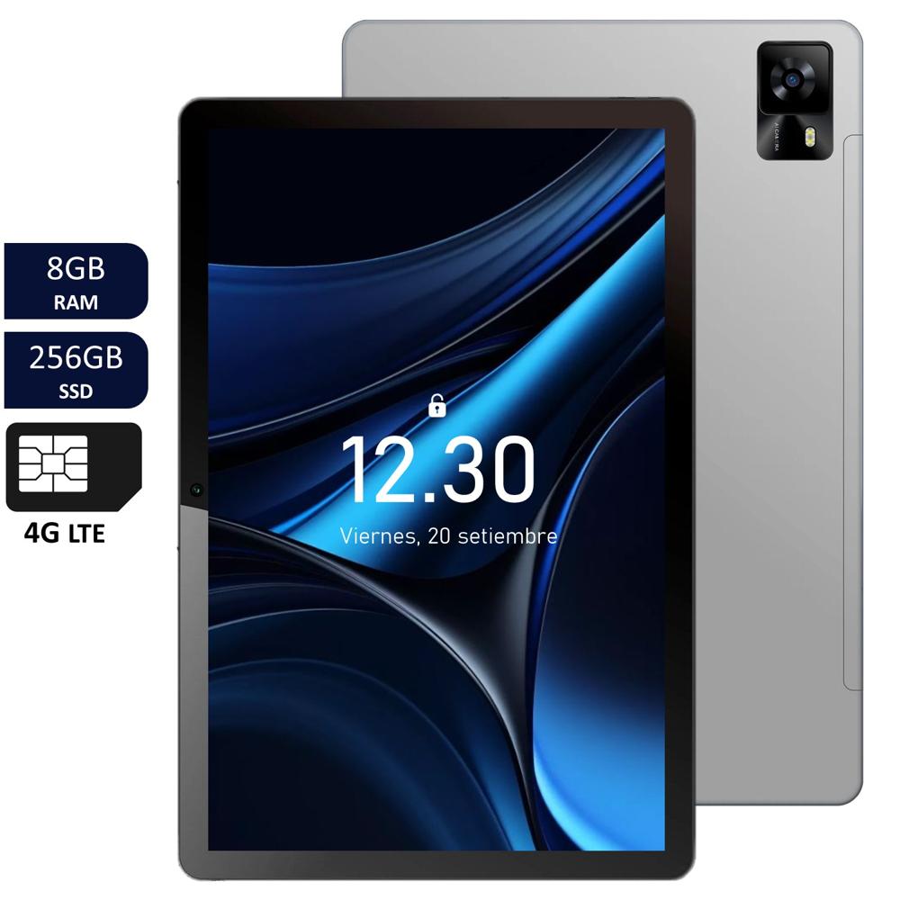 Tablet Hyundai HYTAB PRO 8GB RAM 256GB Dual SIM 4G LTE 10LA2 - Gris Espacial