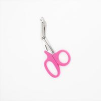 Tijera de Trauma Profesional Punta Roma de 19 CM Rosa