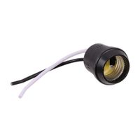 Socket Werken con Cordones Flexibles E27 Negro