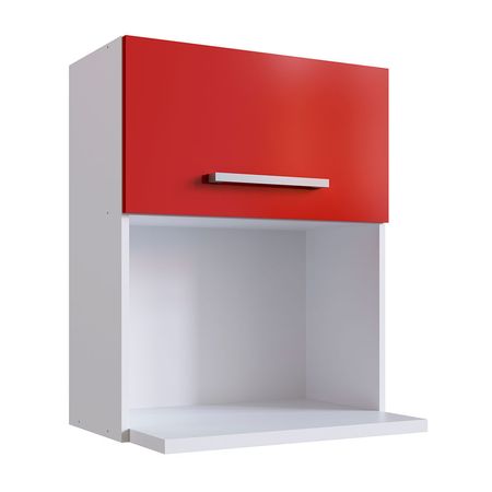 Módulo alto para microonda Pistón 60cm Rojo Orange