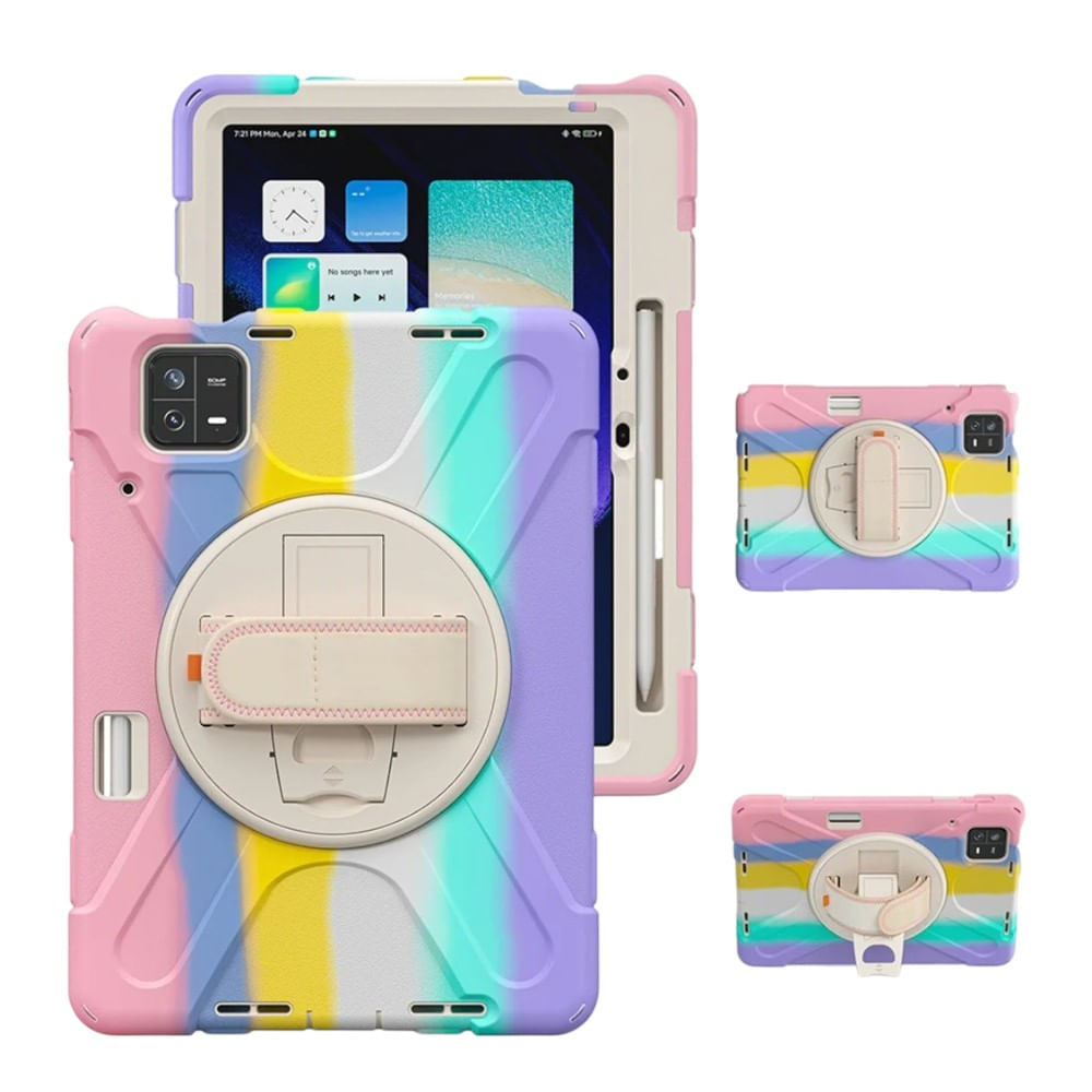 Funda Armor 360° para Tablet Xiaomi Pad 6 Arcoiris