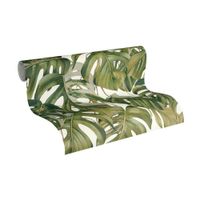 Papel Decorativo Decopapel Hojas Verde Gofrado 0.53x10m