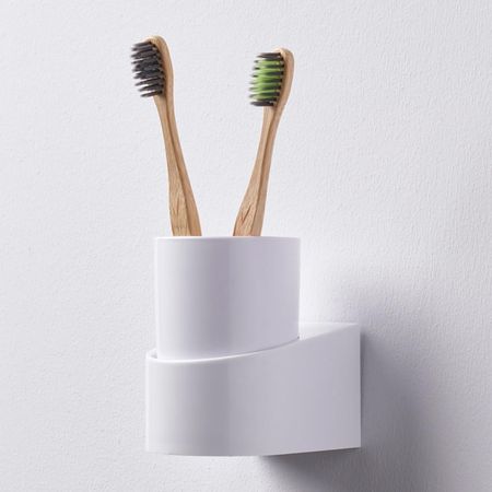 Porta cepillo Funky blanco Sensea