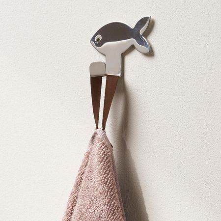 Perchero Sensea adhesivo Pez Urban Cromado