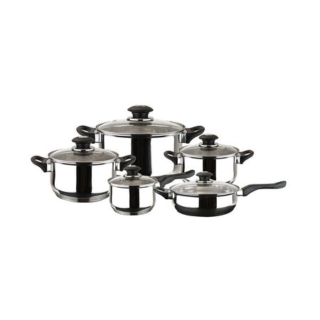 Juego de ollas Family inoxidable 10 piezas Magefesa
