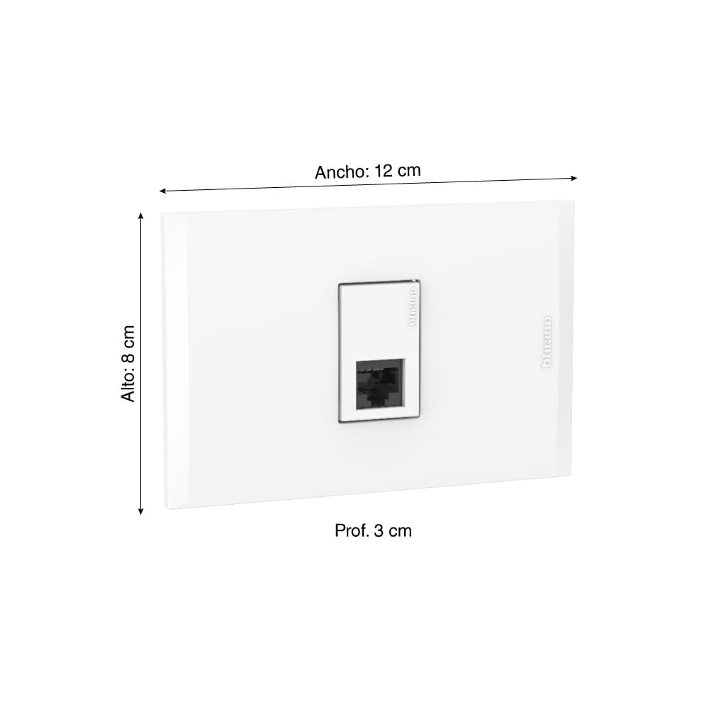 Toma RJ-45 CAT6 Blanco| plazaVea - plazaVea