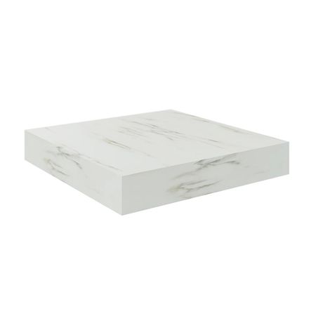 Repisa Flotante Spaceo Madera Blanca 23x23.5 cm