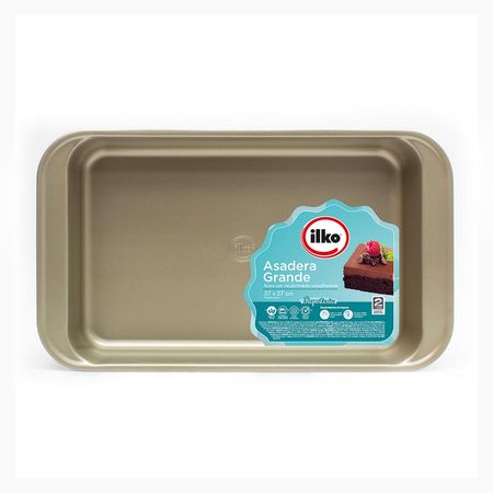 Molde asadera Non Stick Gold 37x27cm Ilko