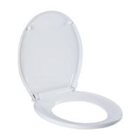 Asiento de Inodoro Redondo Universal Vainsa Blanco con Caída Lenta