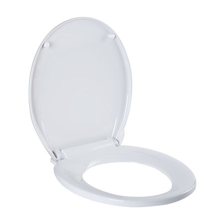 Asiento de Inodoro Redondo Universal Vainsa Blanco con Caída Lenta