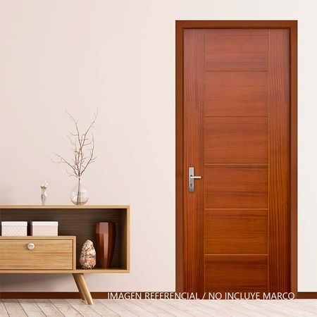 Puerta enchapada Sapelli Nat Opera 42x850x2070 Inc. Dimfer