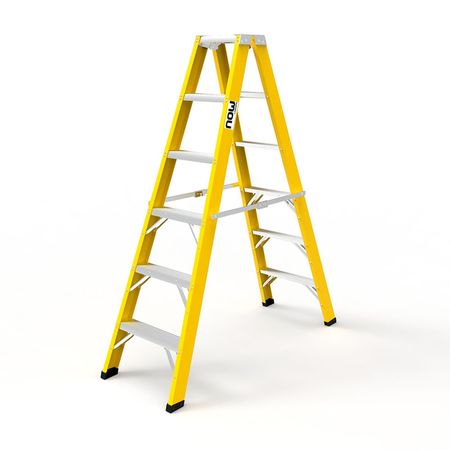 Escalera tijera doble Asc 6 pasos Now Laders