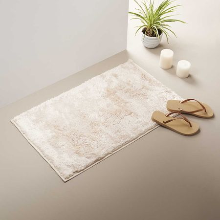 Piso de Baño Orange Neo Beige de Poliéster de 75x45cm