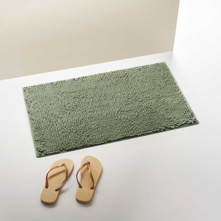 Piso de Baño Chenille Verde Orange