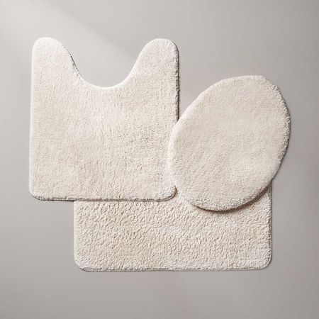 Set de Piso de Baño Siena Poliéster Orange Beige de 50x40cm