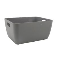 Cesta Organizadora Cubic Orange de Ratán Natural Gris