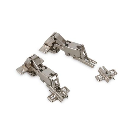 Bisagra Lateral Ducasse Modelo 864P44 de Acero Brillante 35 mm con Regulación Tridimensional