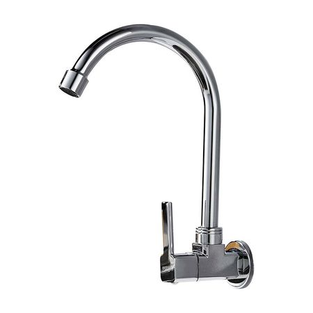 Llave de Lavadero a la Pared Cromada Modelo Quadro