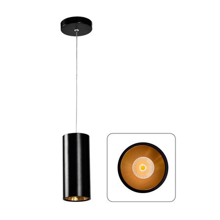 Colgante led 25W IP40 Negro Luz cálida Lightech