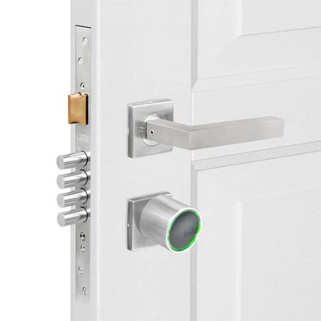 Cerradura Digital Cantol Bold Modelo Cuadrada Reversible Plata