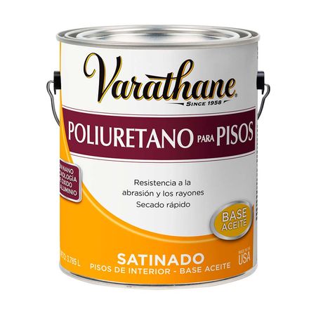 Barniz para pisos satinado 1 galón Varathane